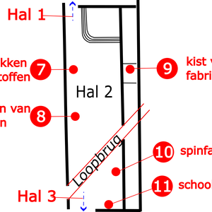 Plattegrond hal 2
